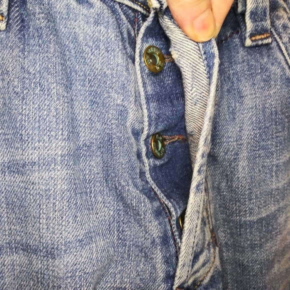 Vintage Diesel Tyel Distressed Button-Fly Bootcut Jeans Made In Italy - Picture 5 of 14